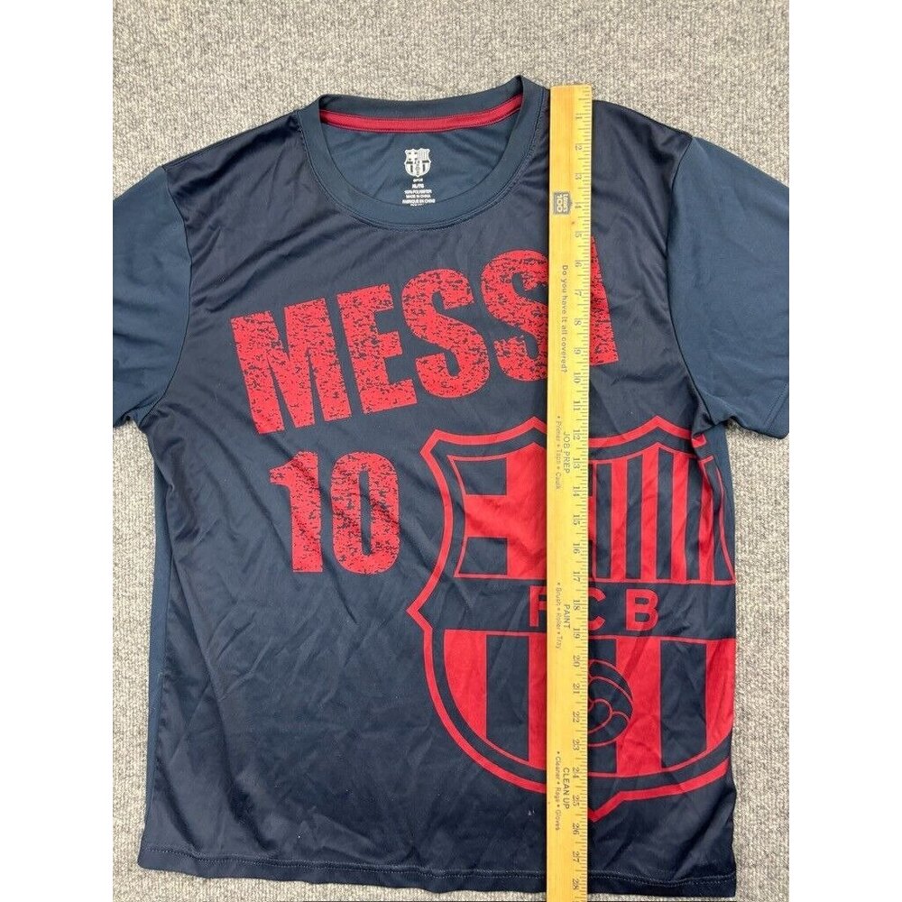 FC Barcelona FCB Lionel Messi Soccer Futbol Jersey Men's XL Blue Short Sleeve - Picture 3 of 6